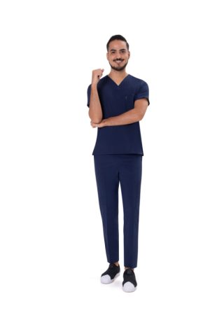 Traje quirúrgico caballero repelente marino (10073)