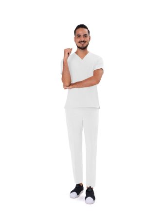 Traje quirúrgico caballero spandex blanco(1007)