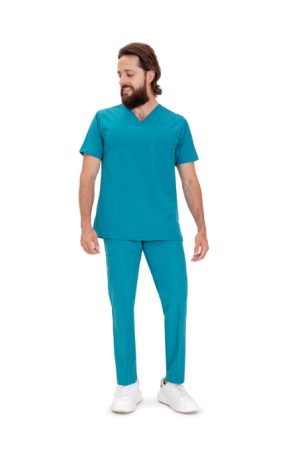 Traje quirúrgico caballero repelente jade(100777)