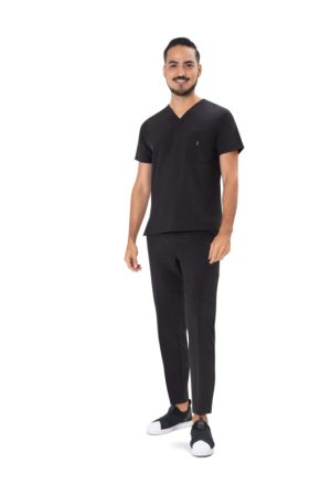 Traje quirúrgico caballero repelente negro(100710)