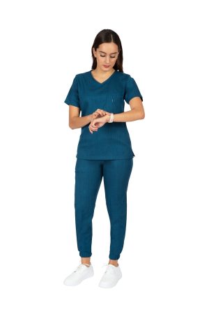 OFERTA Traje jogger dama petroleo jaspeado(204080)