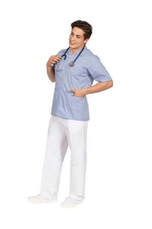 Bata caballero azul con rombos(100193)