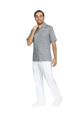 Bata caballero gris jaspeada(100159)